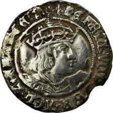 Moneda, Gran Bretaña, Henry VIII, Groat, 1538-1541, London, BC+, Plata