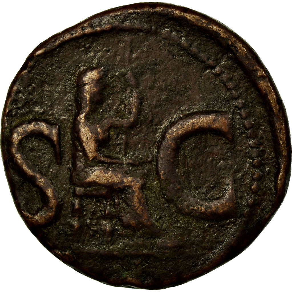 Coin, Augustus, As, 15-16, Rome, VF(30-35), Bronze, RIC:72