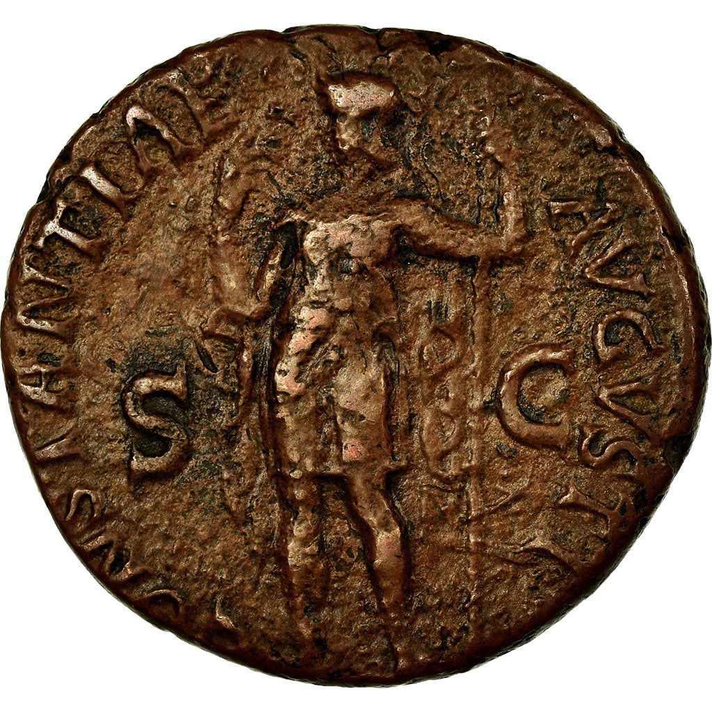 Coin, Claudius, Dupondius, 41-50, Rome, VF(30-35), Bronze, RIC:95