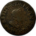 Moeda, França, Henri IV, Double Tournois, 1610, Paris, VF(20-25), Cobre
