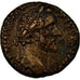 Coin, Antoninus Pius, As, 155-156, Rome, EF(40-45), Bronze, RIC:956