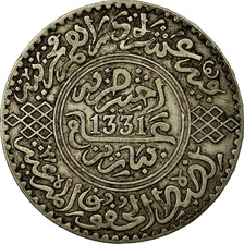 Monnaie, Maroc, Yusuf, Rial, 10 Dirhams, 1912/AH1331, bi-Bariz, Paris, TTB