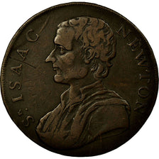 Coin, Great Britain, Isaac Newton, Halfpenny Token, 1793, VF(30-35), Copper