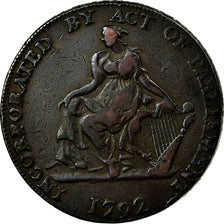 Coin, Ireland, Camac Kyan & Camac, Halfpenny Token, 1792, Dublin, VF(30-35)
