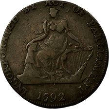 Coin, Ireland, Camac Kyan & Camac, Halfpenny Token, 1792, Dublin, VF(30-35)
