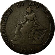 Coin, Ireland, Camac Kyan & Camac, Halfpenny Token, 1792, Dublin, VF(20-25)