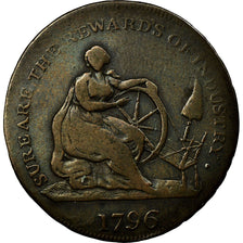 Coin, Scotland, Halfpenny Token, 1796, Montrose, VF(20-25), Copper, Withers:28