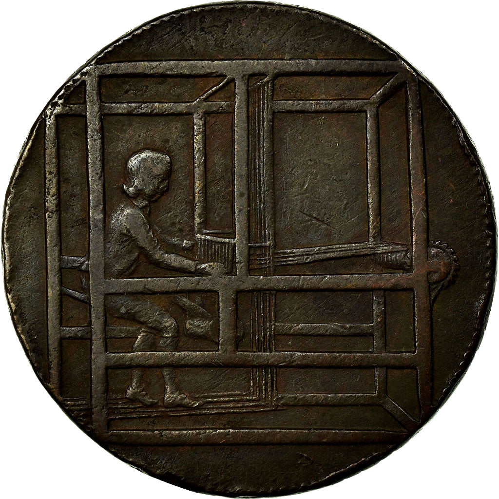 Coin, Great Britain, Lancashire, Halfpenny Token, 1792, Rochdale, VF(20-25)