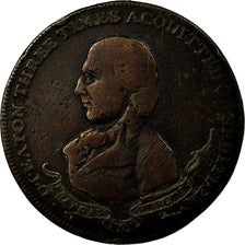 Coin, Great Britain, Middlesex, D I Eaton, Halfpenny Token, 1795, VF(20-25)