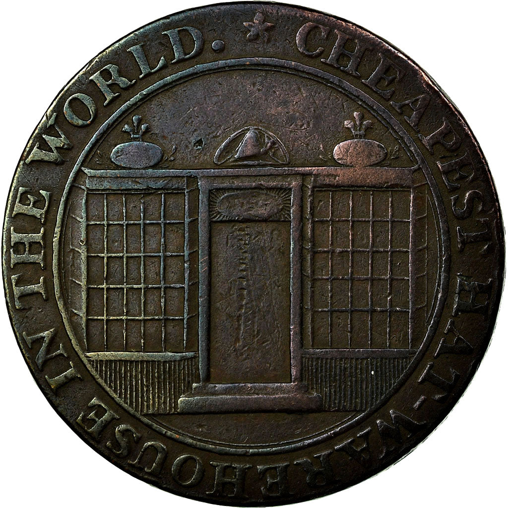 Moneta, Wielka Brytania, Middlesex, Salter's, Halfpenny Token, VF(20-25)