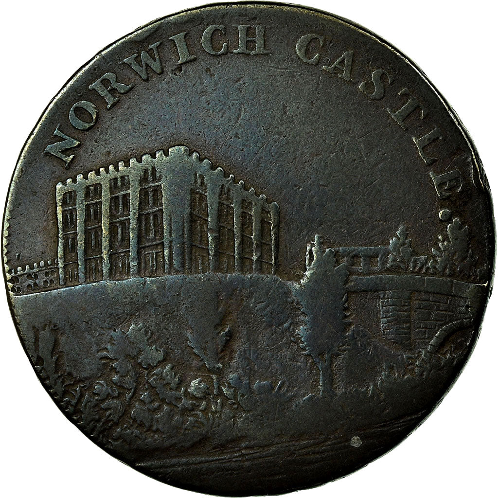 Coin, Great Britain, Norfolk, Halfpenny Token, 1794, Norwich, VF(20-25), Copper