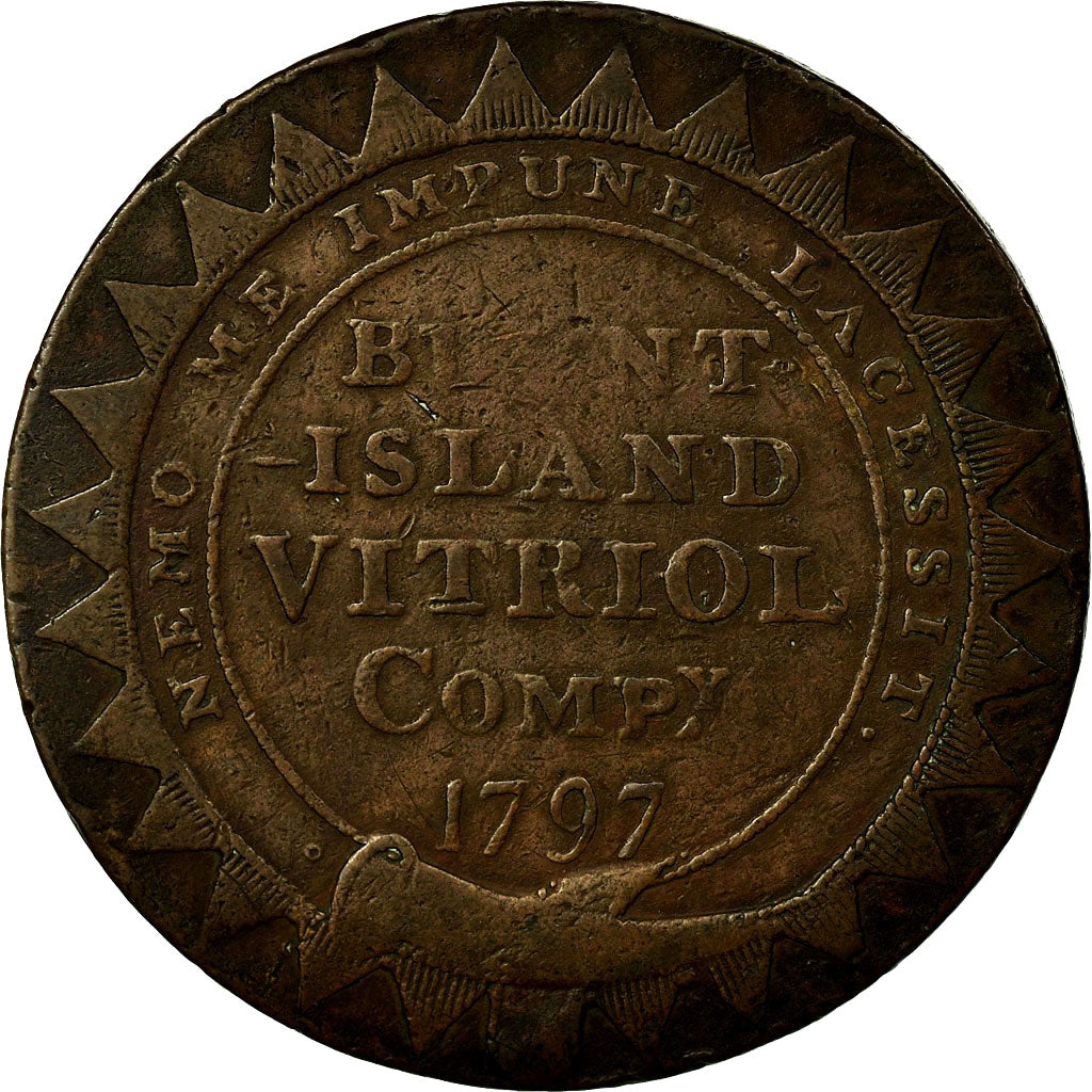 Coin, Scotland, Halfpenny Token, 1797, Burntisland, Fifeshire, VF(20-25)