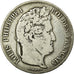 Moneta, Francia, Louis-Philippe, 5 Francs, 1834, Rouen, MB, Argento, KM:749.2