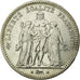 Moneta, Francia, Hercule, 5 Francs, 1849, Paris, MB+, Argento, KM:756.1
