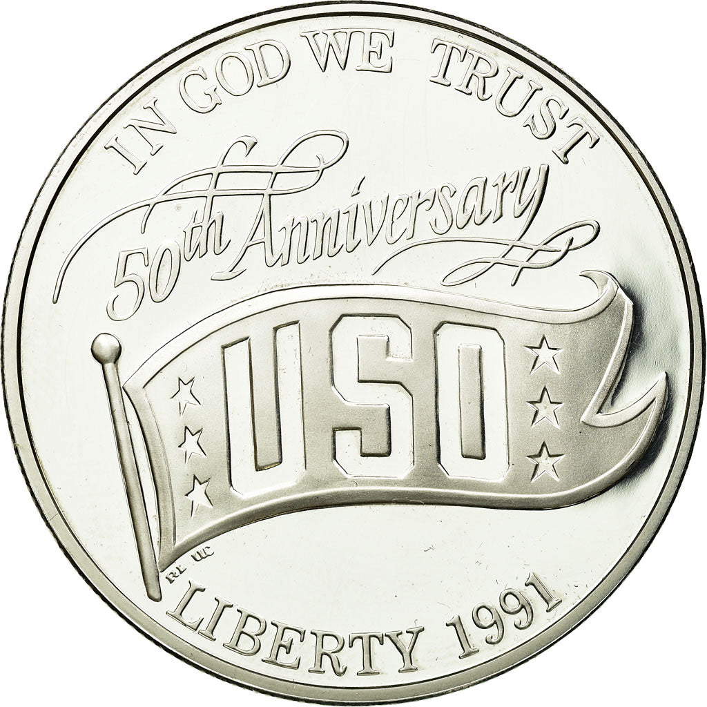 Coin, United States, Dollar, 1991, San Francisco, MS(63), Silver, KM:232