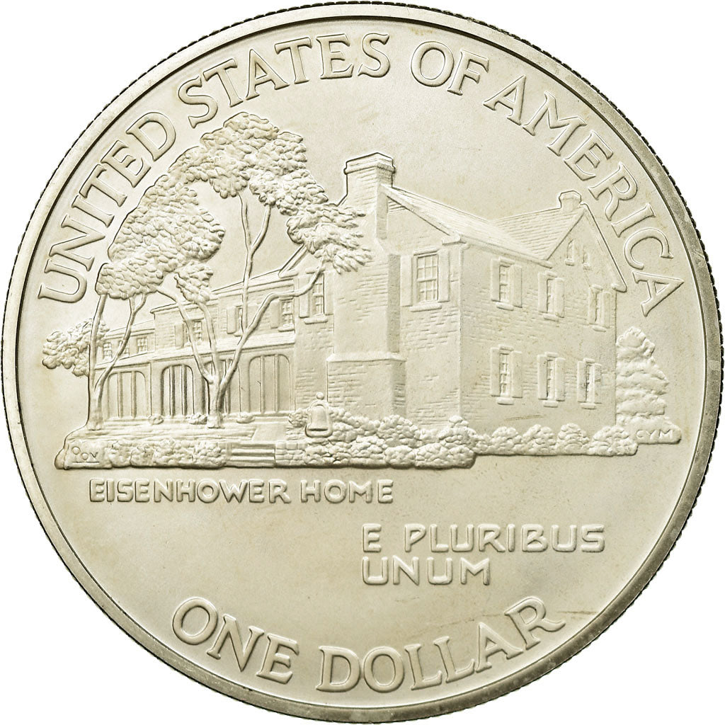 Coin, United States, Dollar, 1990, West Point, MS(65-70), Silver, KM:227