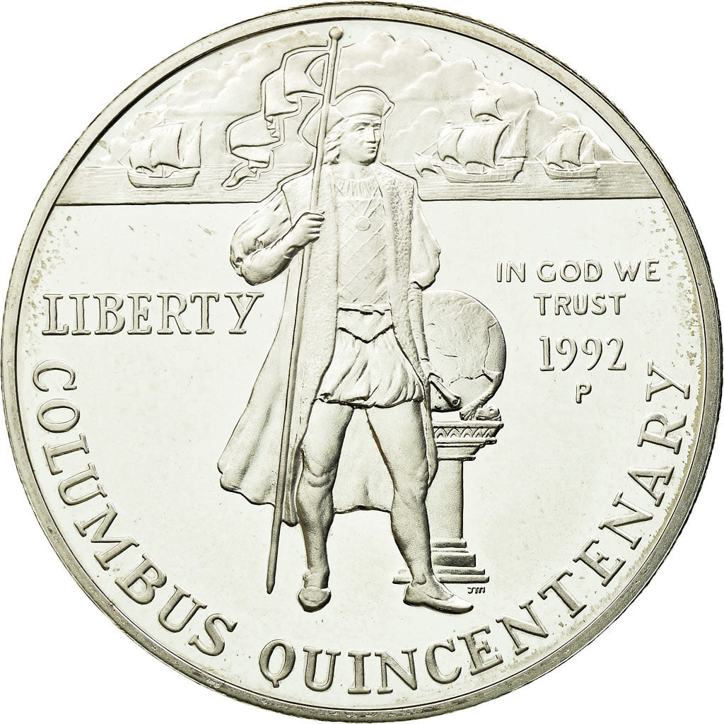 Coin, United States, Dollar, 1992, Philadelphia, MS(64), Silver, KM:238