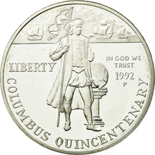 Coin, United States, Dollar, 1992, Philadelphia, MS(64), Silver, KM:238