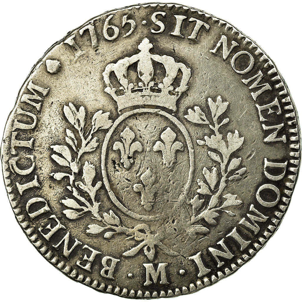Moneta, Francja, Louis XV, Écu au bandeau, 1765, Toulouse, VF(20-25), Srebro