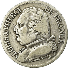 Moneta, Francia, Louis XVIII, 5 Francs, 1814, Toulouse, MB, Argento, KM:702.9