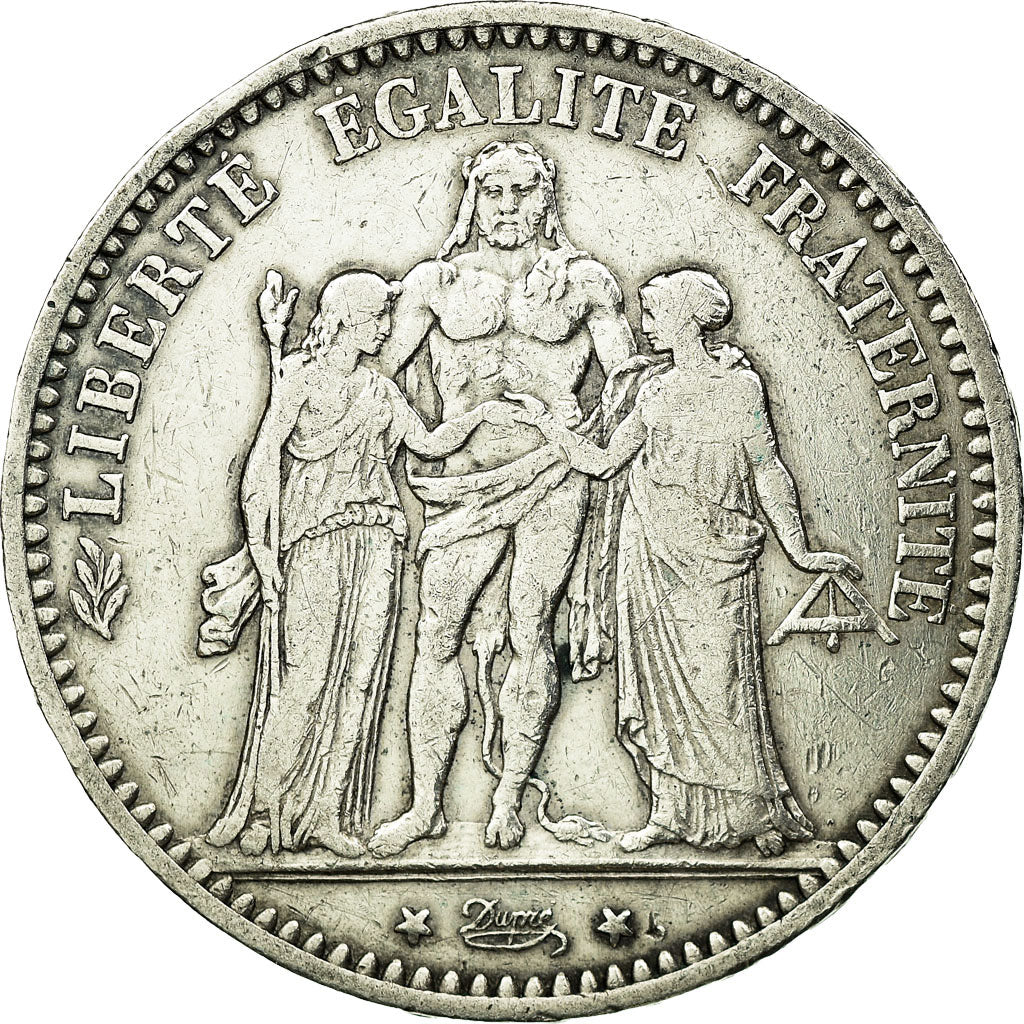 Monnaie, France, Hercule, 5 Francs, 1874, Bordeaux, TB+, Argent, Gadoury:745a