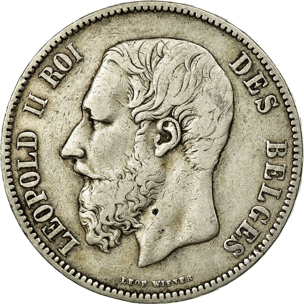 Monnaie, Belgique, Leopold II, 5 Francs, 5 Frank, 1873, TB+, Argent, KM:24