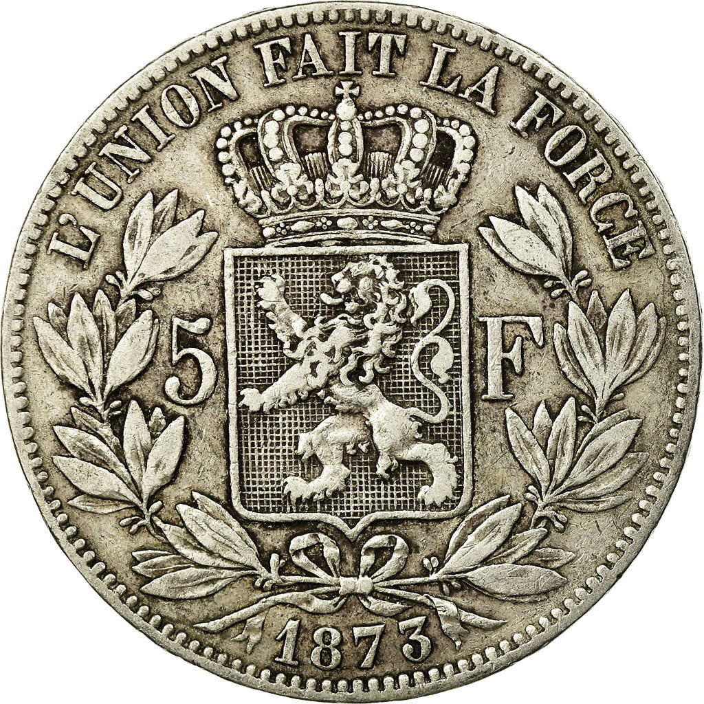 Monnaie, Belgique, Leopold II, 5 Francs, 5 Frank, 1873, TB+, Argent, KM:24