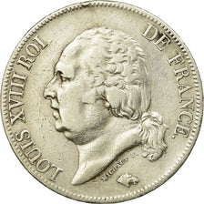 Munten, Frankrijk, Louis XVIII, 5 Francs, 1823, Bayonne, FR+, Zilver, KM:711.8