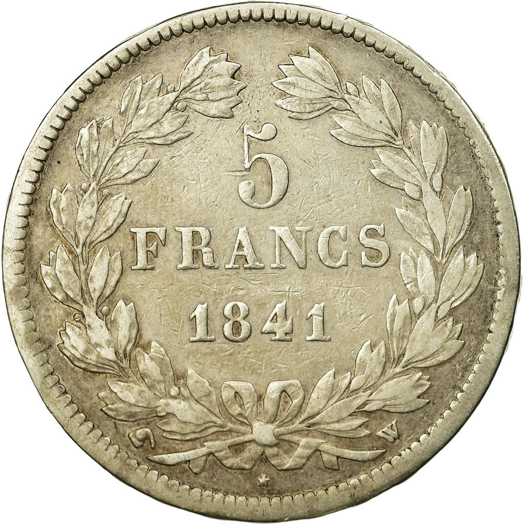 Monnaie, France, Louis-Philippe, 5 Francs, 1841, Lille, TB+, Argent