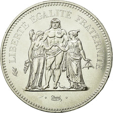 Coin, France, Hercule, 50 Francs, 1975, Paris, MS(64), Silver, KM:941.1