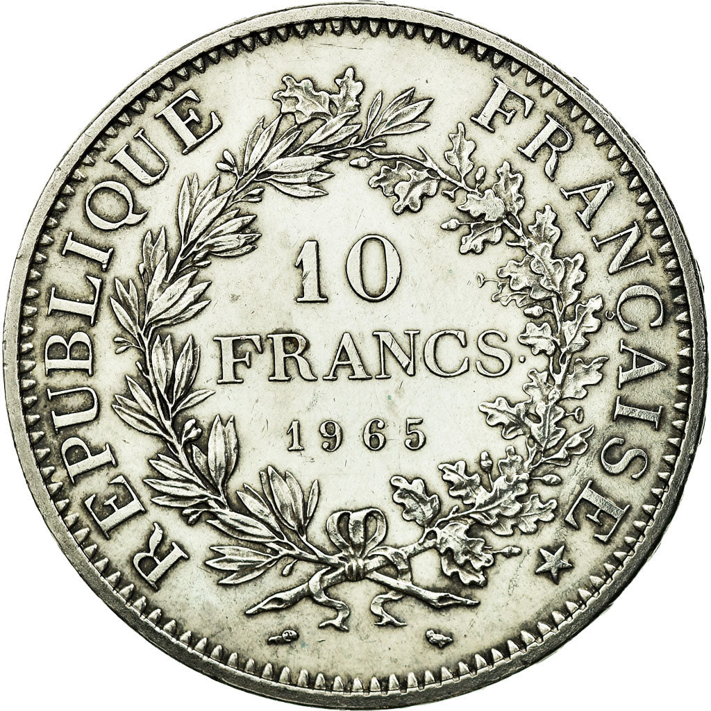 Coin, France, Hercule, 10 Francs, 1965, Paris, AU(55-58), Silver, KM:932