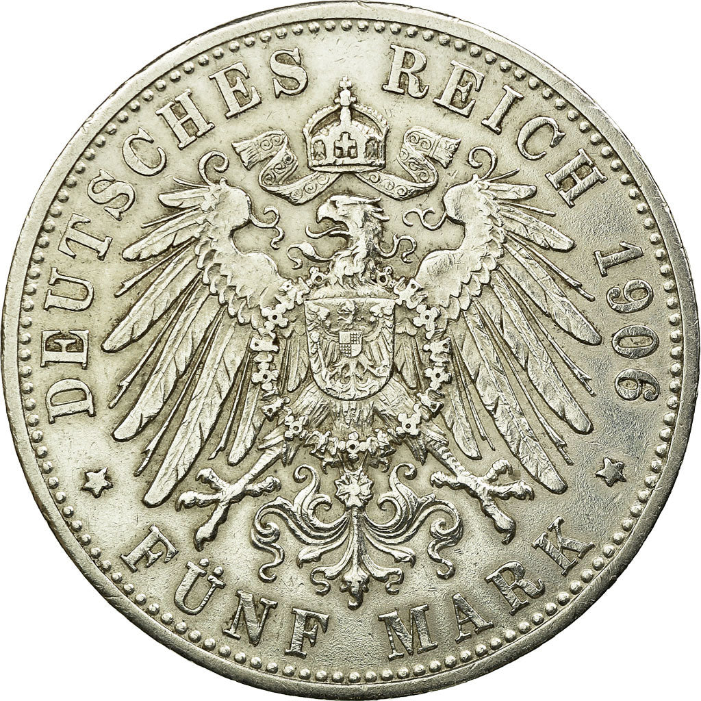 Coin, German States, BAVARIA, Otto, 5 Mark, 1903, Munich, EF(40-45), Silver