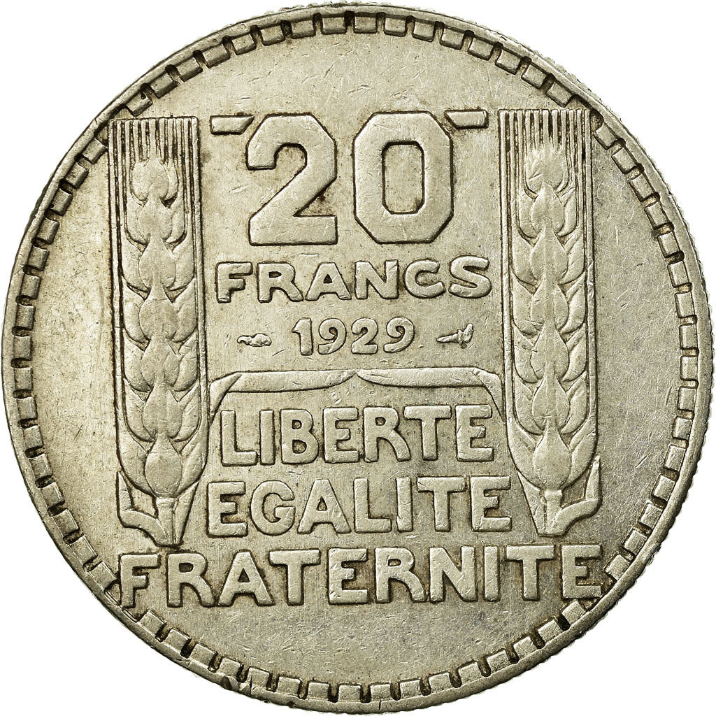 Coin, France, Turin, 20 Francs, 1929, Paris, VF(30-35), Silver, KM:879