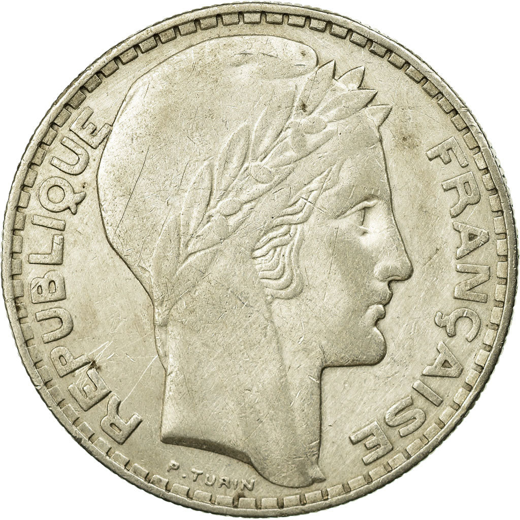Coin, France, Turin, 20 Francs, 1933, Paris, VF(30-35), Silver, KM:879