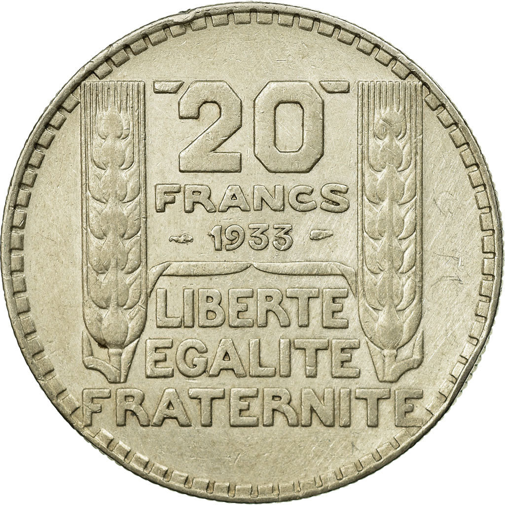 Coin, France, Turin, 20 Francs, 1933, Paris, VF(30-35), Silver, KM:879