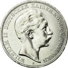 Coin, German States, PRUSSIA, Wilhelm II, 3 Mark, 1910, Berlin, EF(40-45)