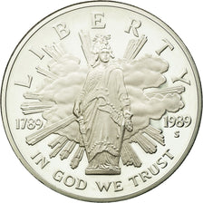 Coin, United States, Dollar, 1989, U.S. Mint, San Francisco, MS(63), Silver