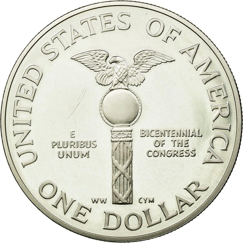 Coin, United States, Dollar, 1989, U.S. Mint, San Francisco, MS(63), Silver