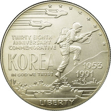 Coin, United States, Dollar, 1991, U.S. Mint, Denver, MS(63), Silver, KM:231