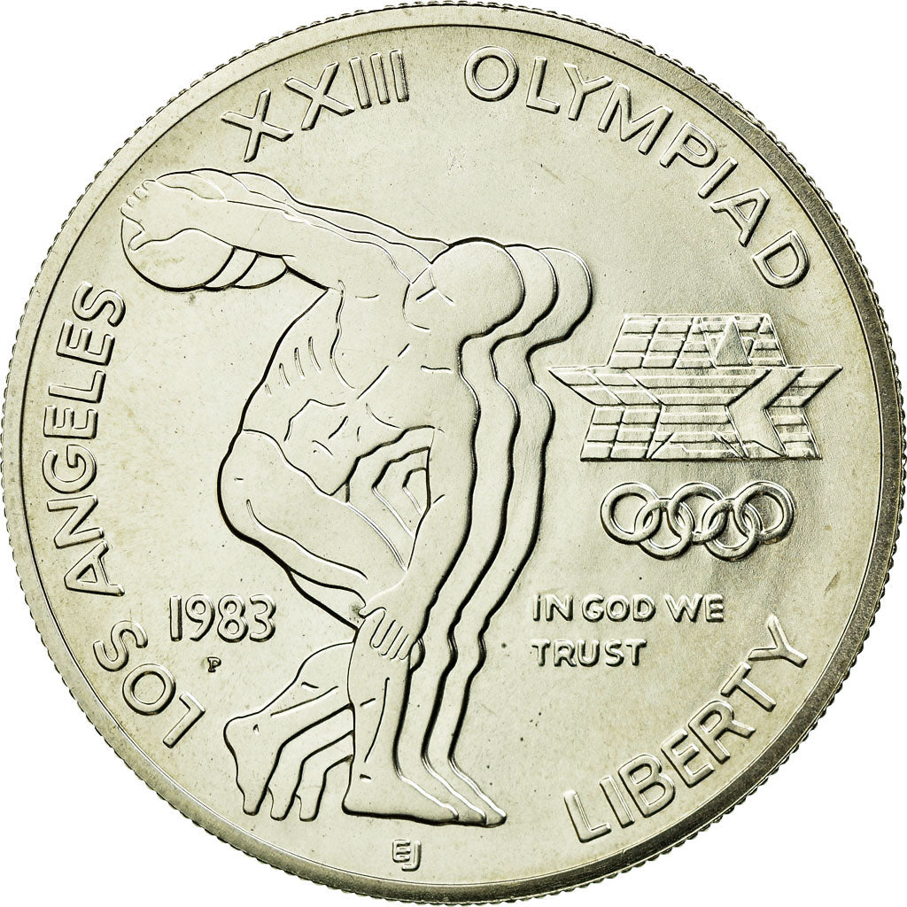 Coin, United States, Dollar, 1983, U.S. Mint, Philadelphia, MS(63), Silver