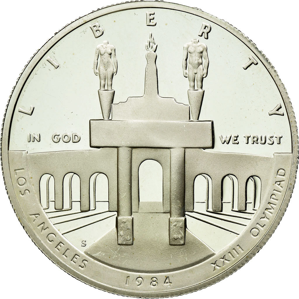 Coin, United States, Dollar, 1984, U.S. Mint, San Francisco, MS(64), Silver