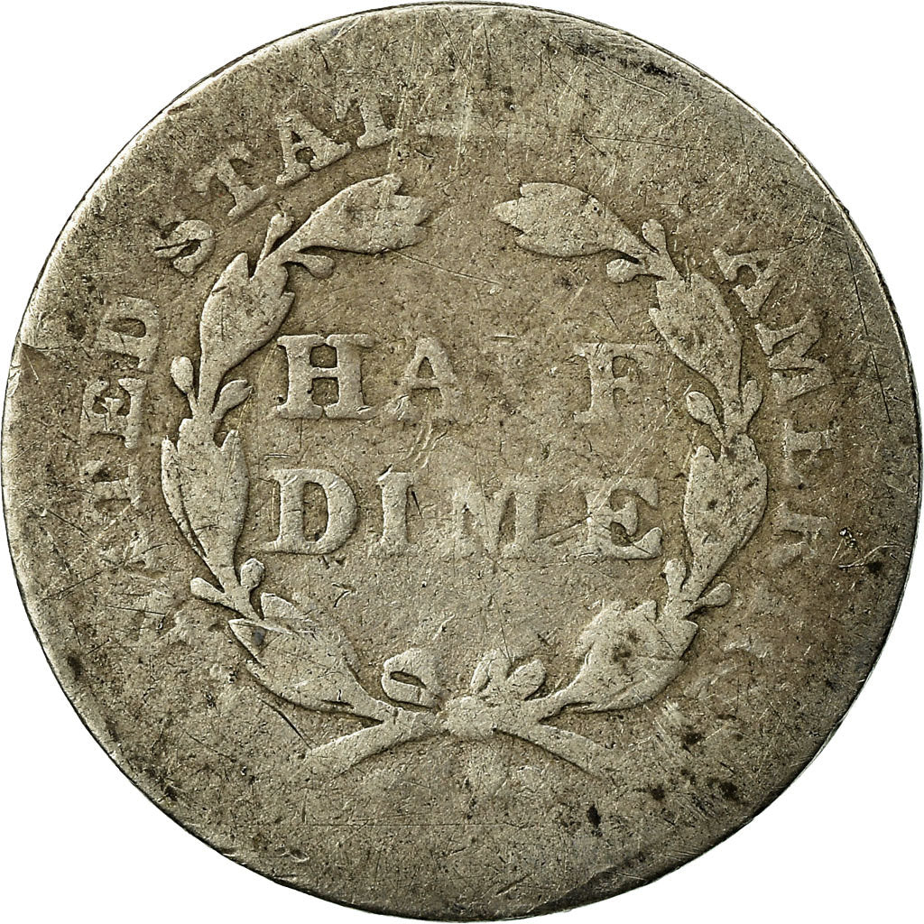 Coin, United States, Seated Liberty Half Dime, Half Dime, 1856, Philadelphia