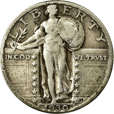 Moneta, Stati Uniti, Standing Liberty Quarter, Quarter, 1930, Philadelphia, MB+