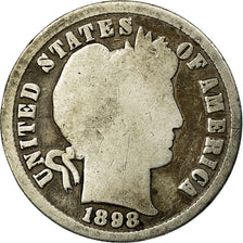 Coin, United States, Barber Dime, Dime, 1898, Philadelphia, F(12-15), Silver