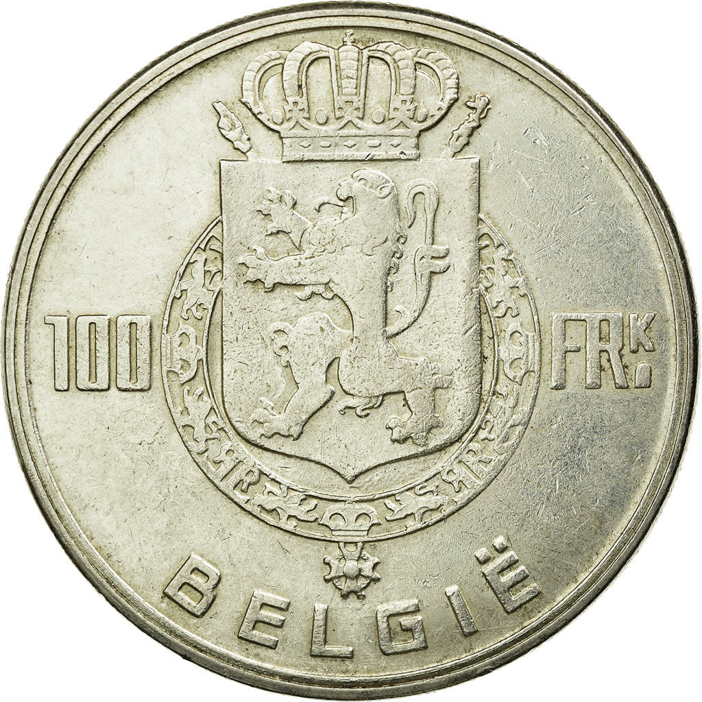 Coin, Belgium, 100 Francs, 100 Frank, 1949, AU(50-53), Silver, KM:139.1
