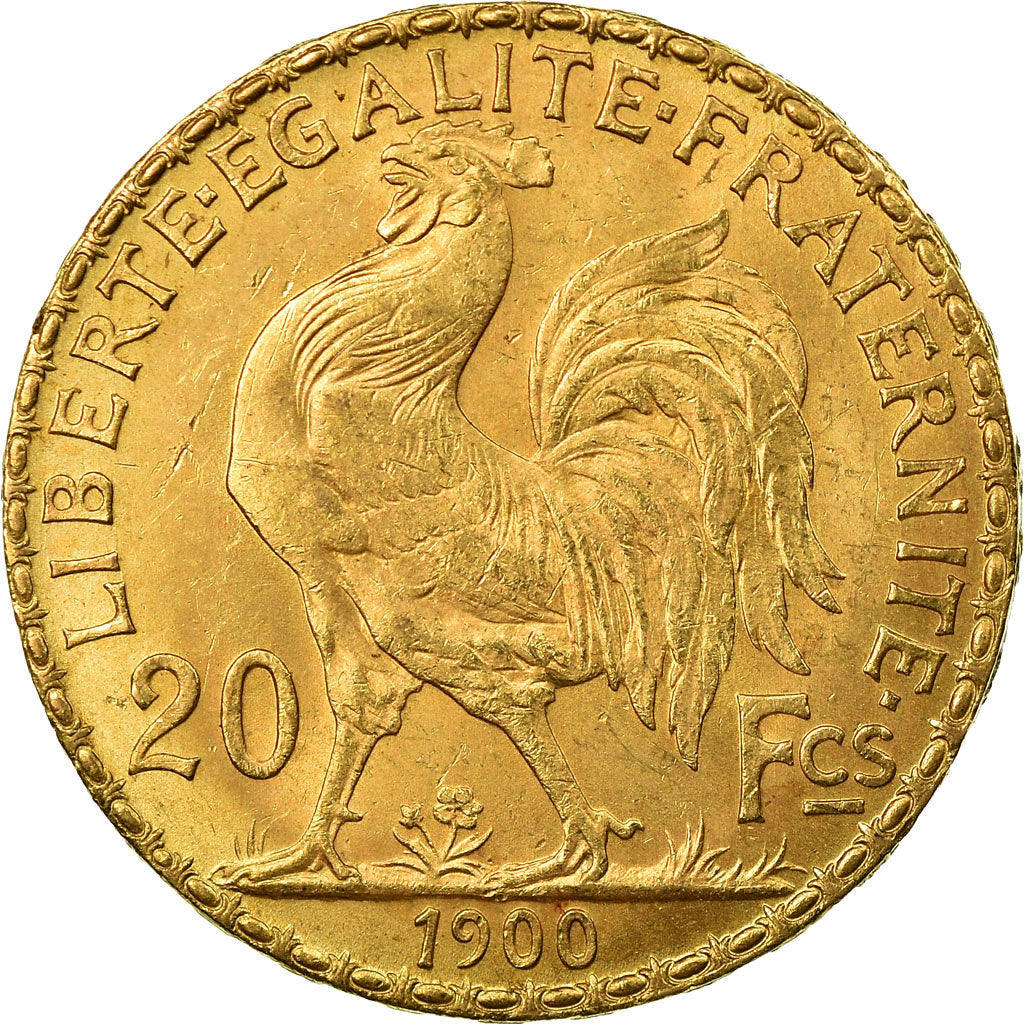 Coin, France, Marianne, 20 Francs, 1900, Paris, AU(55-58), Gold, KM:847