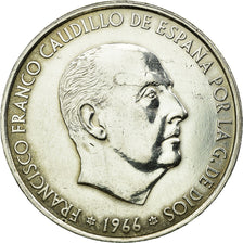 Coin, Spain, Caudillo and regent, 100 Pesetas, 1966, AU(55-58), Silver, KM:797