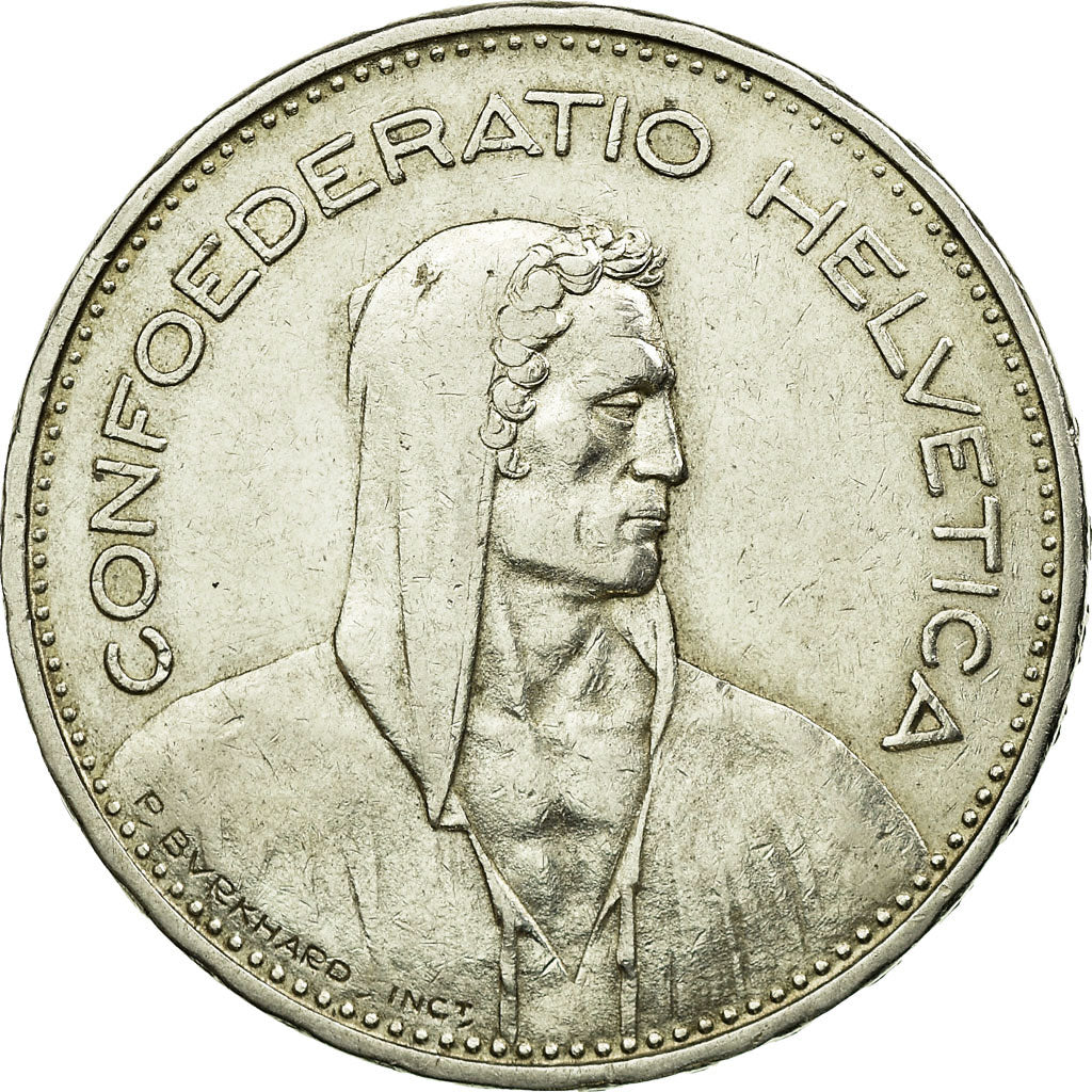 Coin, Switzerland, 5 Francs, 1935, Bern, EF(40-45), Silver, KM:40