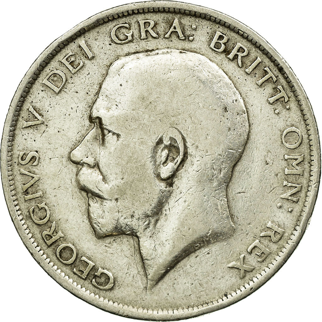 Coin, Great Britain, George V, 1/2 Crown, 1918, VF(30-35), Silver, KM:818.1