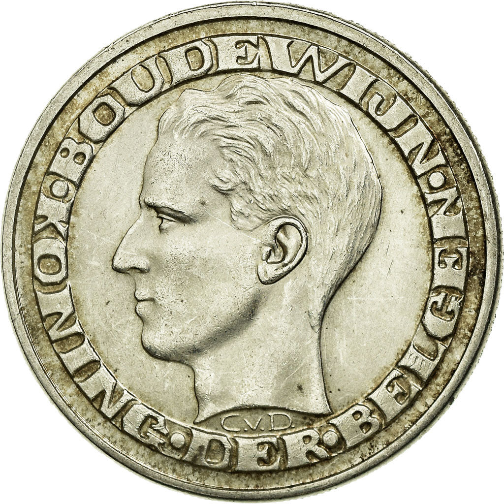 Coin, Belgium, 50 Francs, 50 Frank, 1958, Brussels, MS(60-62), Silver, KM:151.1